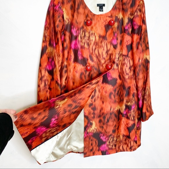 J. Crew Elletra Silk Wool Blend Ikat Jacket Blazer - Picture 4 of 7